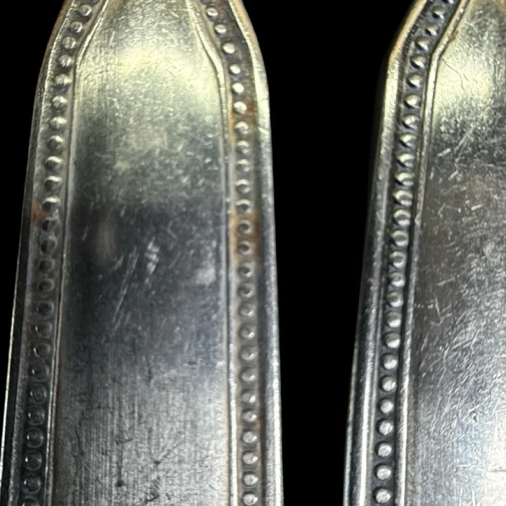 Stainless By Salem Flatware Beaded Japan Service‎ for 8 Plus Serveware Lot of 48